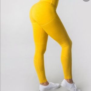 Alphalete r6 leggings yellow